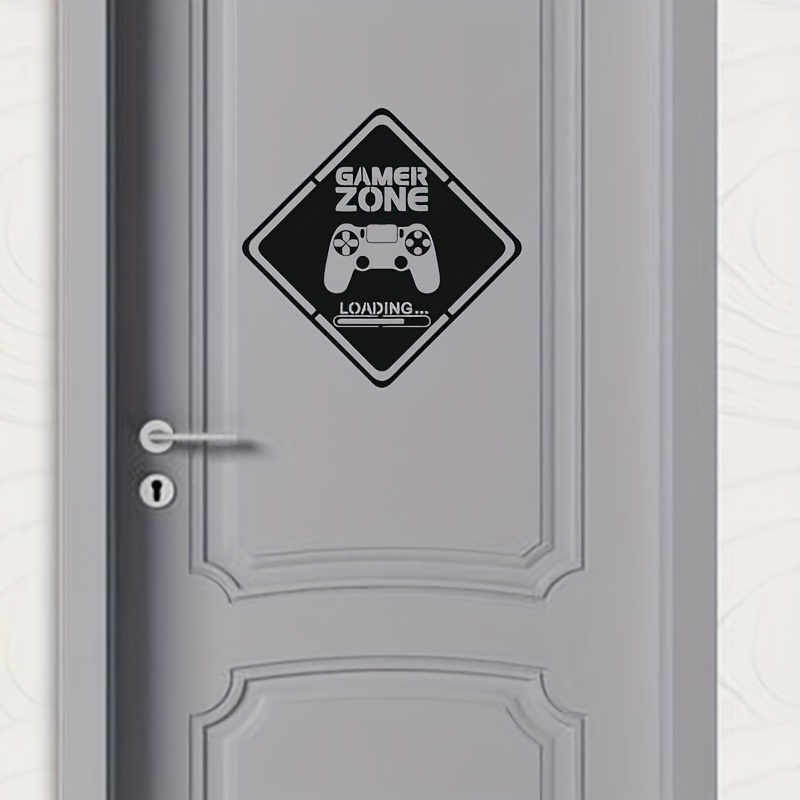 Gaming Console Room - 1pc 게이머 존 도어 데칼 벽