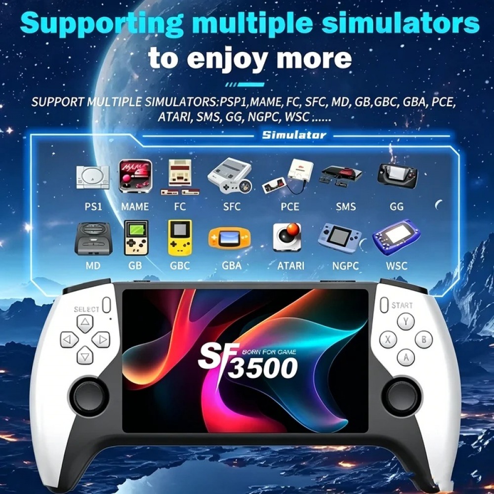 Gaming Console Under 500 - SF3500 5인치 휴대용 게임 콘솔 (PS1,
