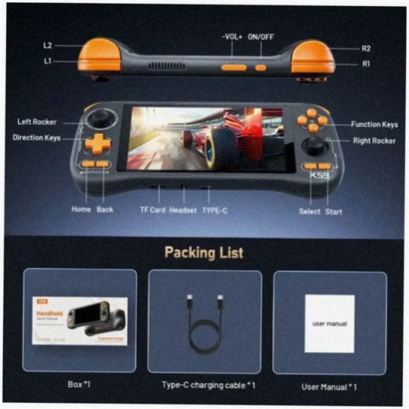 KINHANK K59 휴대용 게임 콘솔 안드로이드 14 - Gaming Console Under 5000 리뷰 및 가격
