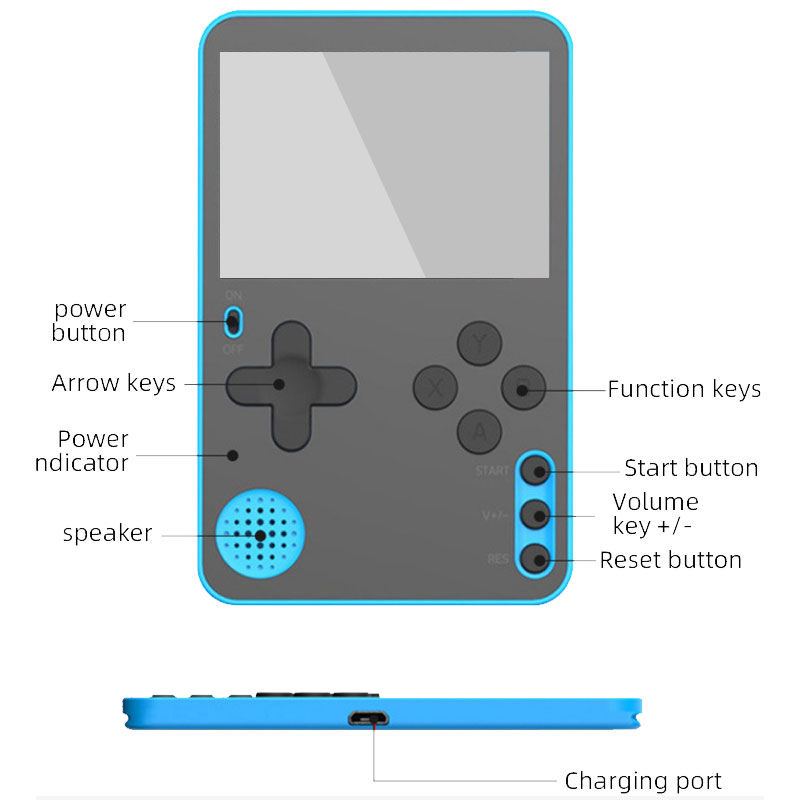 K10 얇은 휴대용 게임 콘솔 어린이를위한 2.4 인치 - Gaming Console Under 500 리뷰 및 가격