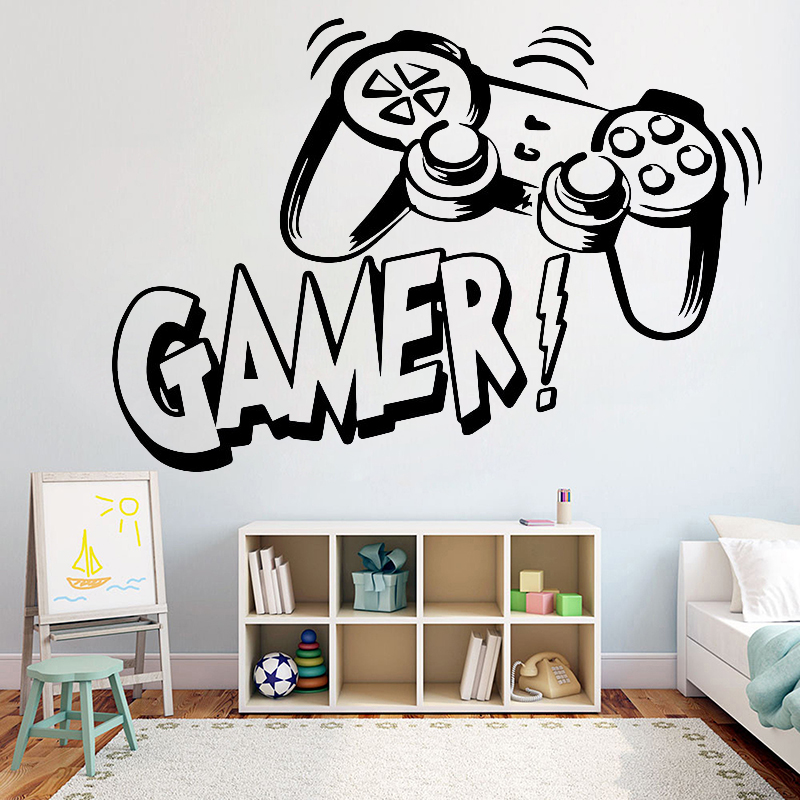 아이 방을위한 벽 스티커 아이를위한 비디오 게임 벽 전 - Gaming Console Room 리뷰 및 가격