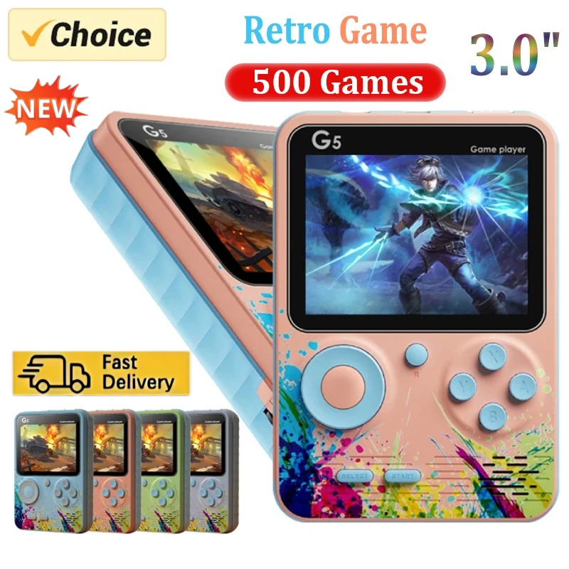 레트로 G5 휴대용 게임기 3.0인치 화면 500가지  - Gaming Console Under 500 리뷰 및 가격