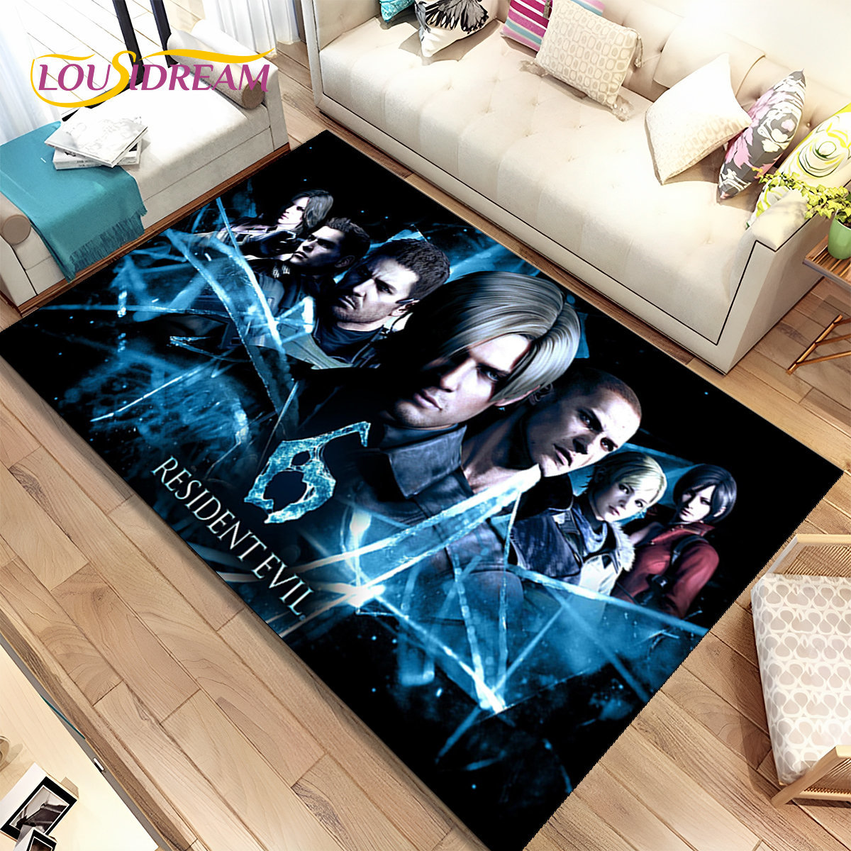 3D R-레지던트 이블 게임 게이머 지역 깔개, 거실  - Gaming Console Room 리뷰 및 가격