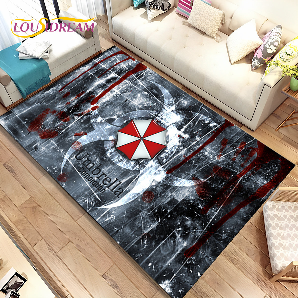 3D R-레지던트 이블 게임 게이머 지역 깔개, 거실  - Gaming Console Room 리뷰 및 가격