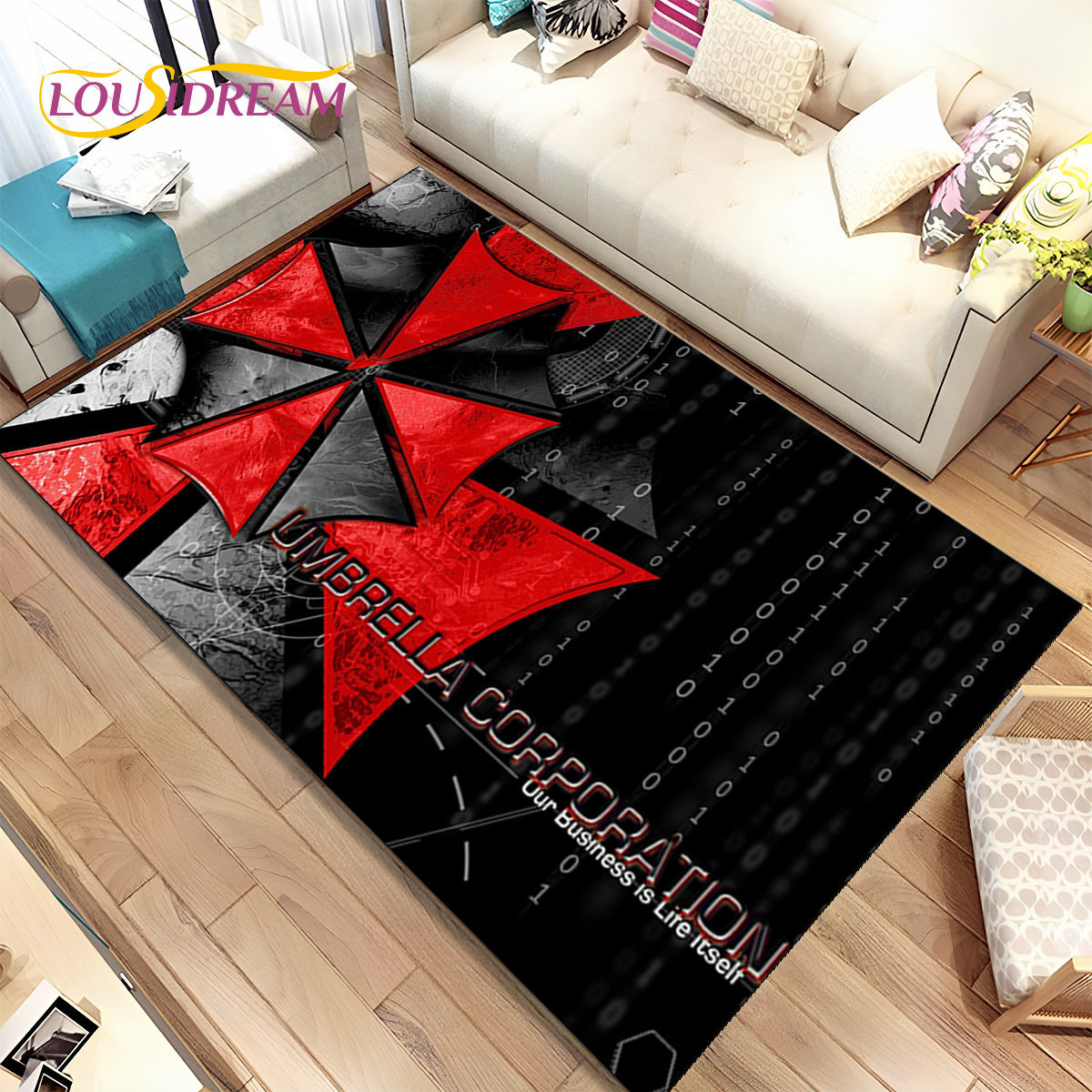 3D R-레지던트 이블 게임 게이머 지역 깔개, 거실  - Gaming Console Room 리뷰 및 가격