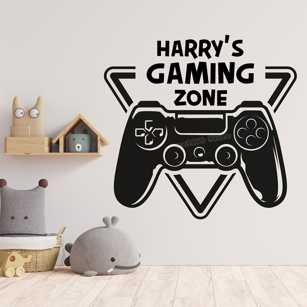 사용자 정의 이름 게임 존 벽 데칼 게이머 이름 사용자 - Gaming Console Room 리뷰 및 가격