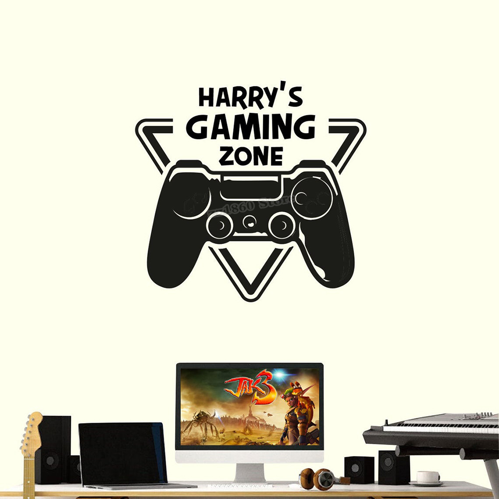 사용자 정의 이름 게임 존 벽 데칼 게이머 이름 사용자 - Gaming Console Room 리뷰 및 가격