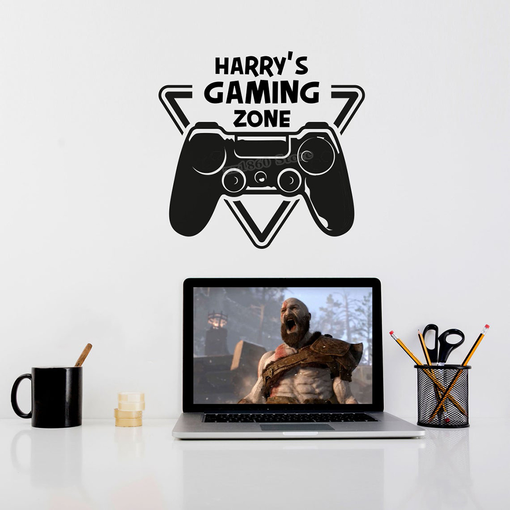 사용자 정의 이름 게임 존 벽 데칼 게이머 이름 사용자 - Gaming Console Room 리뷰 및 가격