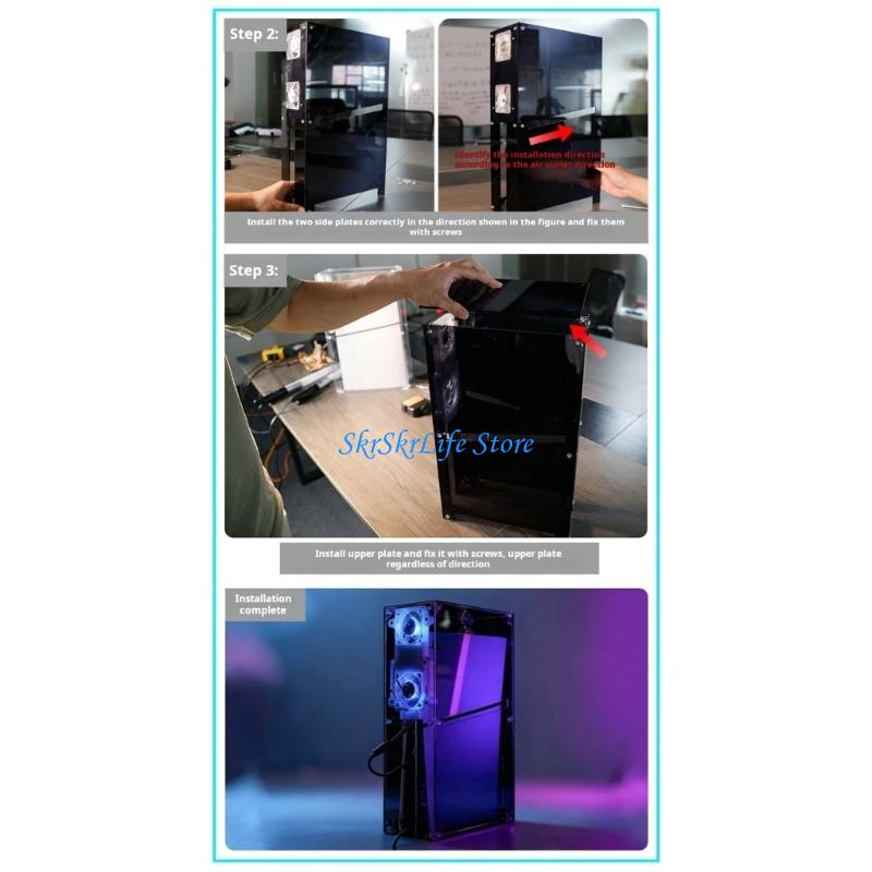 개선된 냉각 시스템을 갖춘 슬림형 게임 콘솔용 E65E - Gaming Console Display Case 리뷰 및 가격