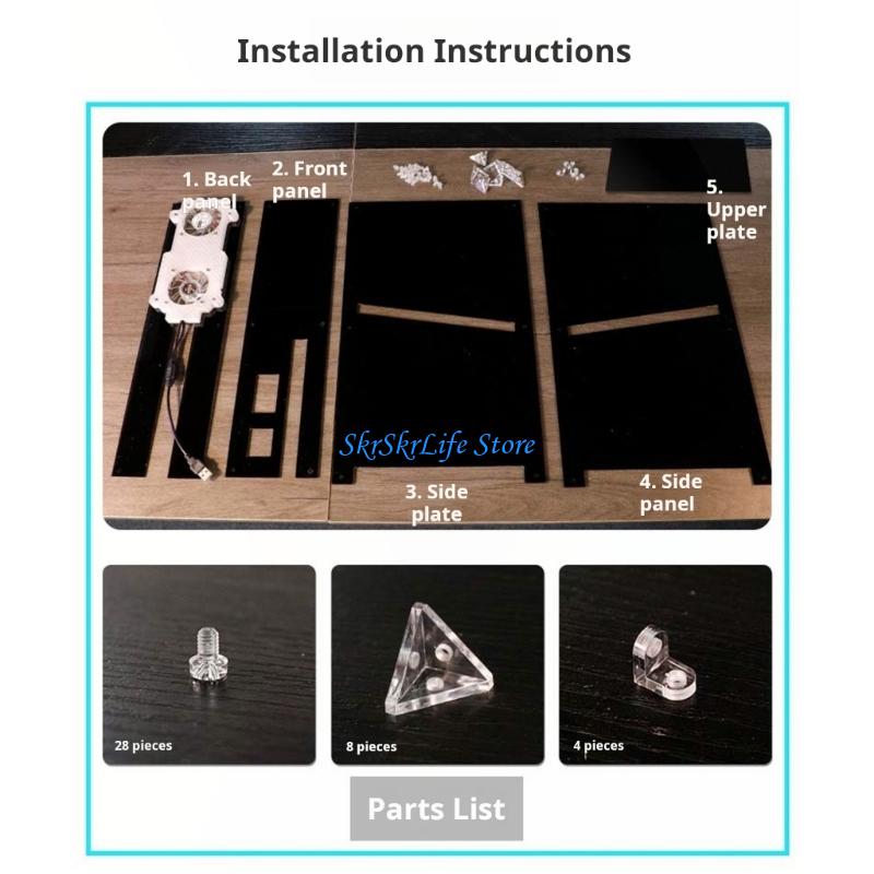 개선된 냉각 시스템을 갖춘 슬림형 게임 콘솔용 E65E - Gaming Console Display Case 리뷰 및 가격