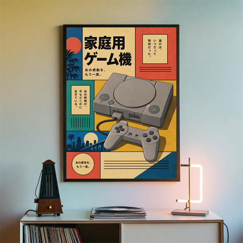 레트로 게임 벽 장식 포스터 – 일본 게임 콘솔 아트  - Gaming Console In 90S 리뷰 및 가격